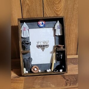 Montreal Expos Baseball Themed 5x7 Picture Frame with Jerseys and Equipment